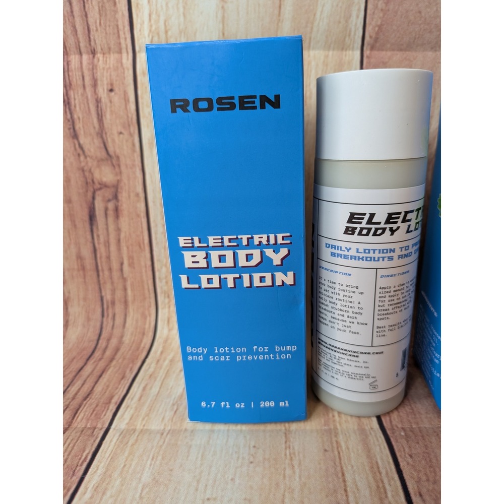 2 PK Rosen Skincare Electric Body Lotion Bump/Scar Prevention 6.7oz ea - Picture 2 of 5